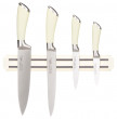 Набор кухонных ножей 5 предметов на магнитном держателе белые &quot;Agness&quot; / 281871