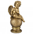 Фигурка 44 см  ИП Шихмурадов &quot;Ангел на шаре&quot; /бронза с позолотой / 273608
