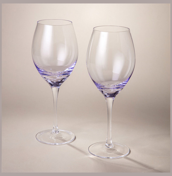 Бокалы для красного вина 580 мл 2 шт  LEFARD &quot;Bubles purple&quot; / 343550
