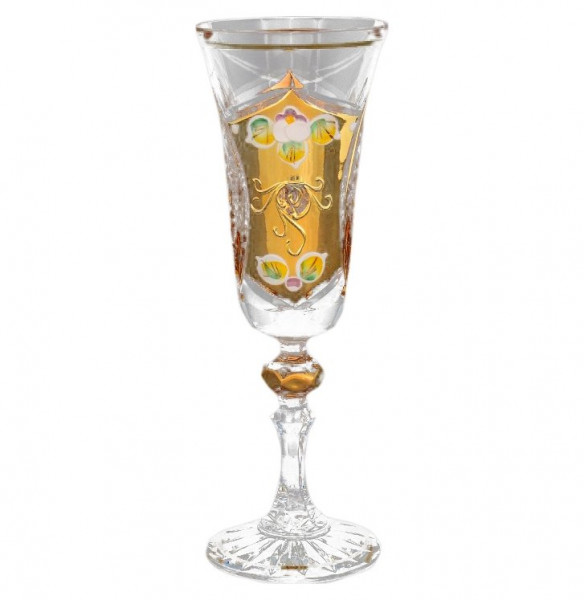 Бокалы для шампанского 150 мл 6 шт  Sonne Crystal &quot;Хрусталь с золотом&quot; / 067820