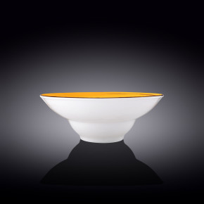 Тарелка 25,5 см глубокая жёлтая  Wilmax "Spiral" / 261607