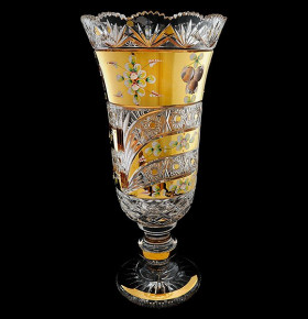 Ваза для цветов 52,5 см  Aurum Crystal "Хрусталь с золотом" / 035003
