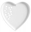 Тарелка 13 см Сердце белая  Maxwell &amp; Williams &quot;Листья&quot; (подарочная упаковка) / 292481