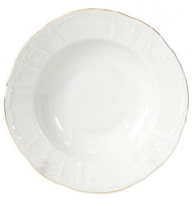 Набор тарелок 21 см 6 шт глубокие  Thun "Бернадотт /Отводка золото" / 080232