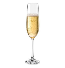 Бокалы для шампанского 190 мл 6 шт  Crystalex CZ s.r.o. "Виола /Без декора" / 111273