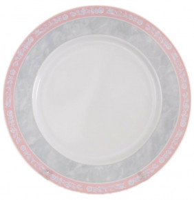 Набор тарелок 19 см 6 шт  Thun "Яна /Серый мрамор с розовым кантом" / 056351