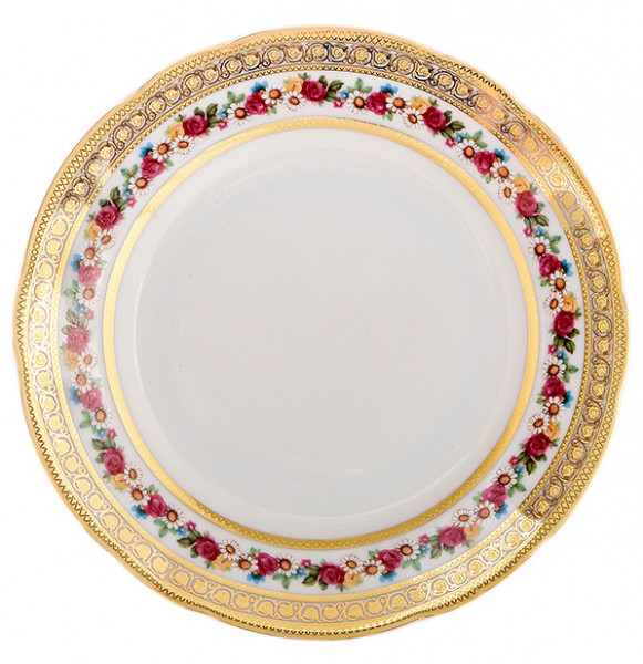 Набор тарелок 17 см 6 шт  Bohemia Porcelan Moritz Zdekauer 1810 s.r.o. &quot;Анжелика /Цветочный венок&quot; / 098026