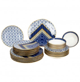 Набор тарелок 24 предмета на 6 персон  O.M.S. Collection "Azul" / 284344