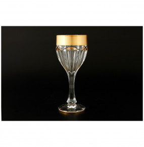 Бокалы для красного вина 290 мл 6 шт  Crystalite Bohemia "Сафари / Матовое золото" / 120129