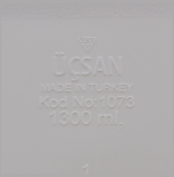 Контейнер 16,5 х 16,5 х 8 см 1,3 л салатовый  Ucsan Plastik &quot;Ucsan&quot; / 296218