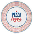 Тарелка для пиццы 31 см  Easy Life &quot;Любители пиццы 3&quot; (подарочная упаковка) / 300454