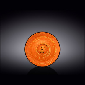 Блюдце 14 см оранжевое  Wilmax "Spiral" / 261591