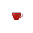 Кофейная чашка 110 мл красная  Wilmax &quot;Spiral&quot; / 261562
