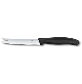 Нож для мягких сыров 11 см волнистое лезвие  Victorinox "Swiss Classic" / 316379