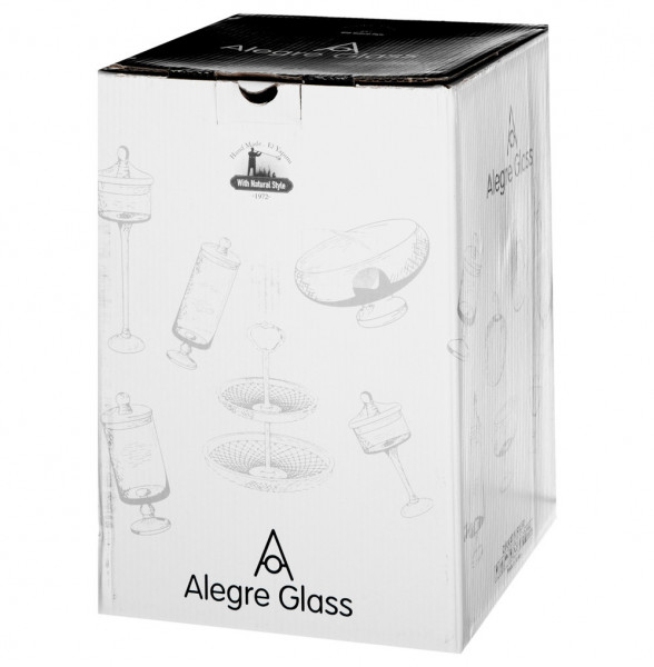 Конфетница 18 х 24 см н/н  Alegre Glass &quot;Sencam&quot; / 289046
