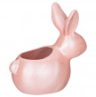 Кашпо 16 х 15,5 см розовый перламутр  LEFARD &quot;Кролик&quot; / 294342