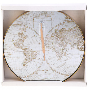 Часы настенные 45 х 45 х 5,5 см кварцевые  LEFARD "Карта мира" / 186069