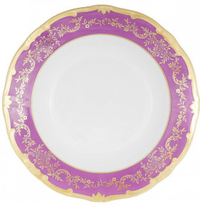 Набор тарелок 24 см 6 шт глубокие  Weimar Porzellan "Ювел /Ассорти /фиолетовый" / 222810