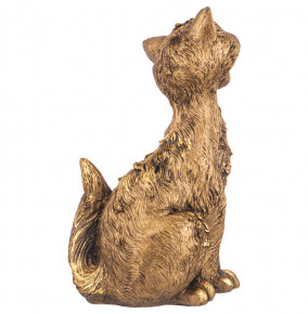 Фигурка 13 х 13 х 26 см  LEFARD "Забавный рыжий кот" /бронза с позолотой / 299034