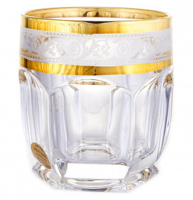 Стаканы для виски 250 мл 6 шт  UNION GLASS "Сафари /Цветочный кант /золото" / 151522