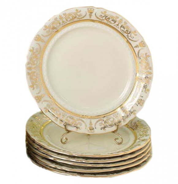 Набор тарелок 25 см 6 шт  Leander &quot;Соната /Золотая элегантность /СК&quot; / 158350