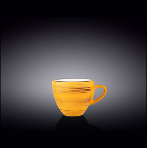 Чайная чашка 190 мл жёлтая  Wilmax "Spiral" / 261618