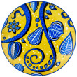 Набор тарелок 18 предметов (19, 20, 27 см)  LEFARD &quot;Амадеус /Сине-жёлто-чёрный&quot; / 193938