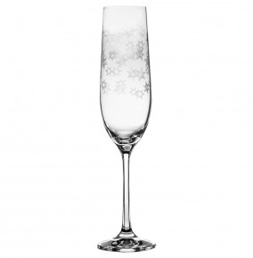 Бокалы для шампанского 190 мл 2 шт  Crystalex CZ s.r.o. "Виола /Платиновые звёзды" / 172119