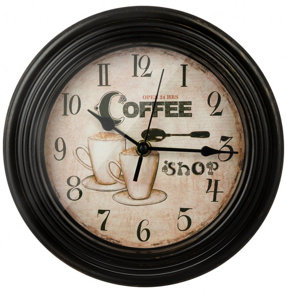 Часы настенные 22,8 х 22,8 х 4,6 см  LEFARD &quot;COFFEE SHOP&quot; / 268844