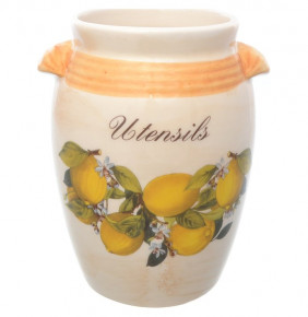 Подставка для кухонных приборов 9 х 17 см  Ceramica Cuore "Лимоны"  / 226245