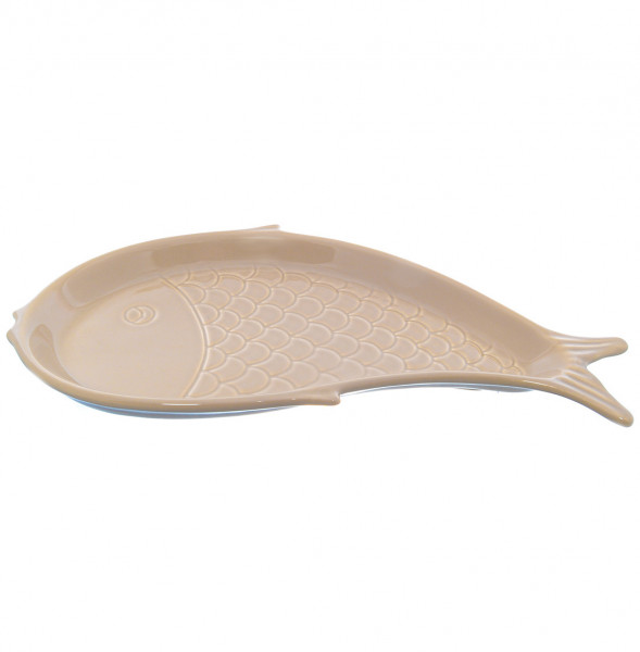 Блюда для рыбы 39 см 2 шт  Artigianato Ceramico by Caroline &quot;La Natura in Tavola&quot; бежевые / 229022