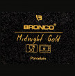 Блюдо для запекания 35 см прямоугольное с ручками  Bronco &quot;Midnight gold&quot; / 236787