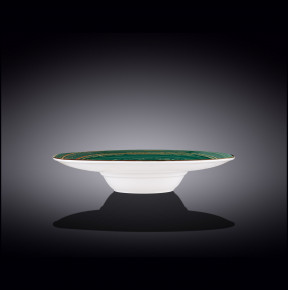 Тарелка 27 см глубокая зелёная  Wilmax "Spiral" / 261635