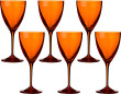 Бокалы для белого вина 250 мл 6 шт  Crystalex CZ s.r.o. &quot;Кейт /Оранжевые&quot;  / 170350