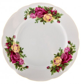 Набор тарелок 25 см 6 шт  Thun "Роза /Разноцветные розы" / 104993