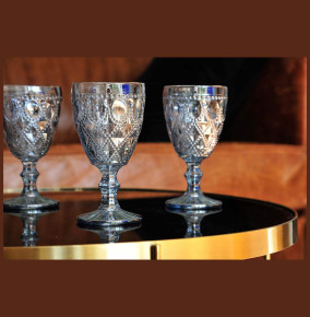 Бокалы для белого вина 400 мл 4 шт голубые  WD Lifestyle "Dubai" (подарочная упаковка) / 328704