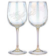 Бокалы для белого вина 420 мл 2 шт  LEFARD &quot;Butterfly /Жёлтая радуга+Лиловая дымка&quot; / 328220