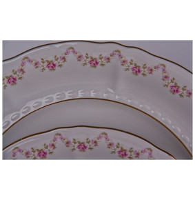 Столовый сервиз на 6 персон 25 предметов  Leander "Соната /Розовый цветок" / 013348