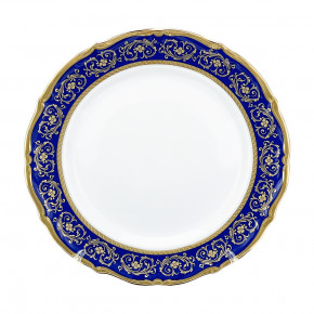Набор тарелок 25 см 6 шт  Bavarian Porcelain "Мария-Тереза /Цветочная роспись /Кобальт"   / 272652
