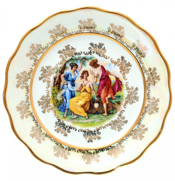 Набор тарелок 25 см 6 шт  Sterne porcelan &quot;Фредерика /Мадонна перламутр&quot; / 139143