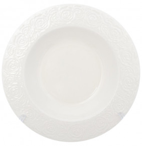 Набор тарелок 22 см 2 шт глубокие  Royal Classics "Белые розы" / 255057