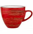 Чайная чашка 300 мл красная  Wilmax &quot;Spiral&quot; / 261566