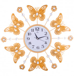 Часы настенные 60 см кварцевые круглые "Бабочки /GALAXY" / 234090