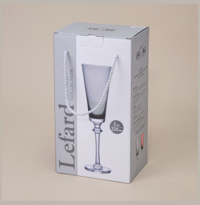 Бокалы для шампанского 230 мл 2 шт  LEFARD "Trendy grey" / 343540