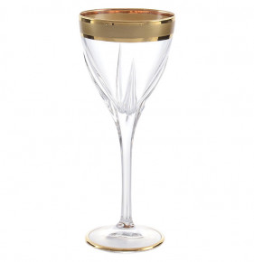 Бокал для белого вина 210 мл 1 шт  RCR Cristalleria Italiana SpA "Фьюжн /Матовая полоса /золото" / 228107