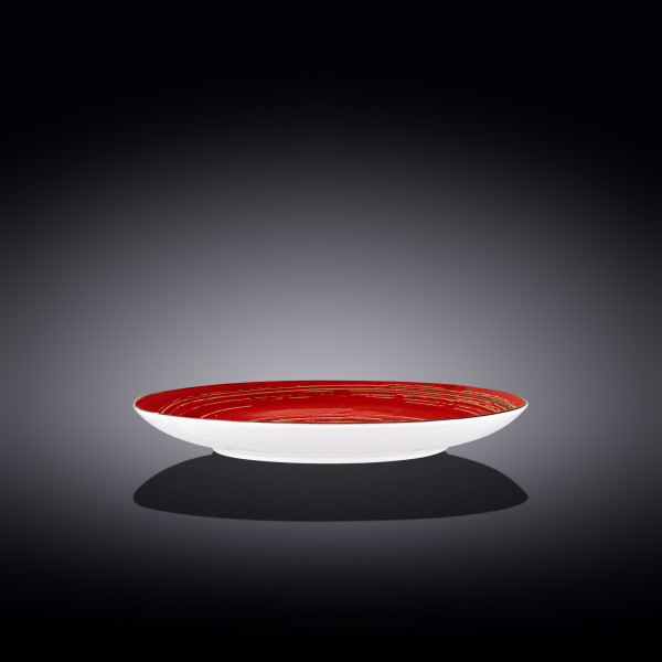 Тарелка 25,5 см красная  Wilmax &quot;Spiral&quot; / 261549