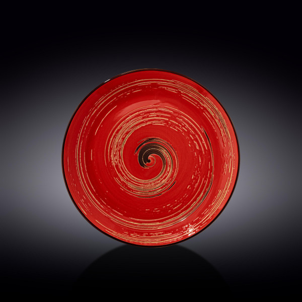 Тарелка 25,5 см красная  Wilmax &quot;Spiral&quot; / 261549
