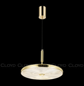 Подвесной светильник 1 рожковый  Cloyd "DISCA" / Ø42 см - золото / 331973