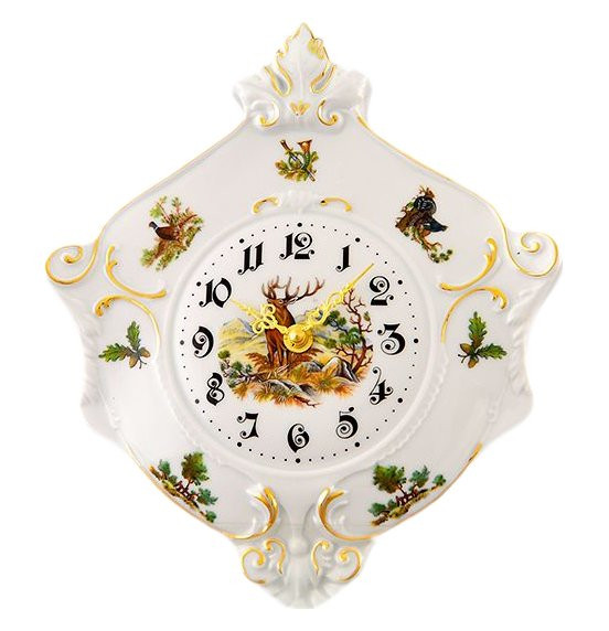 Часы 27 см настенные гербовые  Leander &quot;Мэри-Энн /Охота&quot; / 157914