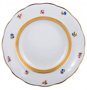 Набор тарелок 22,5 см 6 шт глубокие  Epiag "Аляска /Золотая лента /Мелкие цветы /3052" / 165542